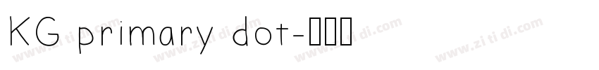 KG primary dot字体转换